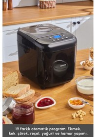 Resim Karaca Bake Compact 19 in 1 Çok Fonksiyonlu Reçel - Yoğurt - Hamur Yoğurma ve Ekmek Yapma Makinesi 