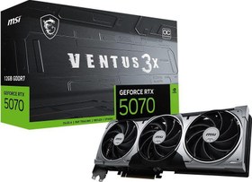 Resim MSI GeForce RTX 5070 12 G Ventus 3X OC 12 GB GDDR7 192 Bit DLSS 4 Ekran Kartı 
