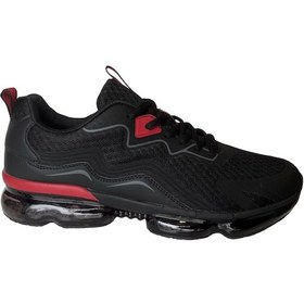 Resim Kinetix Air Max Over Siyah Kırmızı Yürüyüş Koşu Ayakkabı Siyah - Kırmızı 