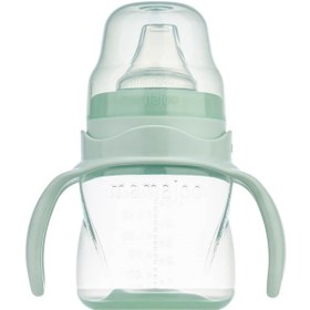 Resim Mamajoo Kulplu Akıtmaz Eğitici Bardak Powder Green 160 ML & Anti-Kolik Yeşil 