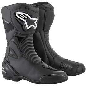 Resim Alpinestars Smx S Wp Korumalı Spor Motosiklet Botu Siyah 