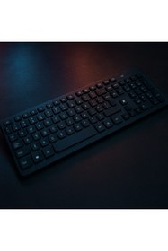 Resim Dexim KW-103 TR Kablosuz USB Klavye – Siyah, Q Türkçe, Laptop & PC Uyumlu 