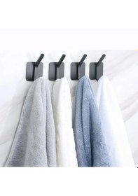 Resim Yapışkanlı Metal Banyo Mutfak Eşya Askılığı-al4618 2 Adet Gümüş 