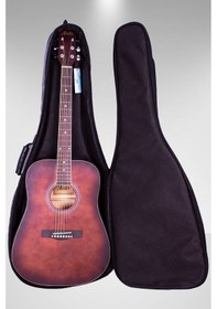 Resim Fortex 350 Serisi Akustik Gitar Çantası Bordo 