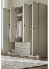 Resim Enza Home Kalinsta 4 Kapaklı Gardırop - Beyaz 