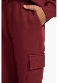Resim Defacto Erkek Çocuk Loose Fit Kargo Cepli Beli Lastikli Eşofman Altı G5372a825wnbr194 Bordo-br194 