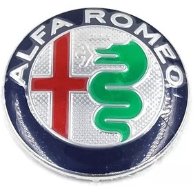 Resim ALFA ROMEO BAGAJ KAPUT LOGO 74 MM 1 ADET AMBLEM LACİVERT-YEŞİL 