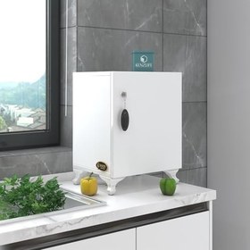Resim Kenzlife kilitli dolap rana29 byz 47 * 29 * 29 banyo dolabı hazır mutfak ofis kiler kitaplık evrak ayaklı 