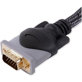 Resim Philips Uyumlu Swv9009 Örgülü 15 Pinli 1080P Vga Kablosu - 1 Metre 