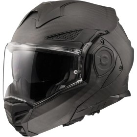 Resim Ls2 Advant x Karbon Çenesi Arka Açılan Kask (Mat Siyah) 