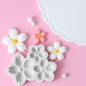 Resim 1 adet Sakura Çiçeği Şekilli Silikon Kalıp, DIY Puding Çikolata Şekerlemeleri Jöle El Yapımı Sabun Aromaterapi Mum Alçı Polimer Kil Buz Küpü için 3D Fondan Kalıp, Fırın Kapları, Pasta Süsleme Malzemeleri, Pişirme Malzemeleri, Mutfak Malzemeleri 