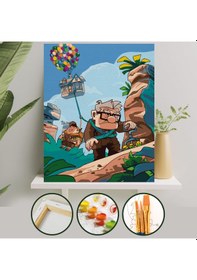 Resim Sayılarla Boyama Tuval Seti Çıtalı 40x50 Cm - Up 