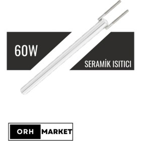 Resim ORH MARKET 60W Seramik Isıtıcı – Isı Ayarlı Lehim Havyalarıyla Uyumlu Yüksek Verimli Rezistör 