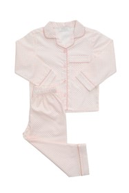 Resim BeeTeekids Soft Pinky Beyaz Organik Pamuk Unisex Çocuk Pijama Takımı 
