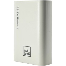 Resim Nettech NT-PW24 22.5W 20000 MAh Taşınabilir Powerbank (Beyaz) 