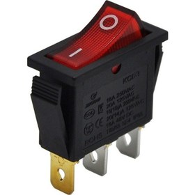 Resim Tekli Dar Işıklı Anahtar Kırmızı 