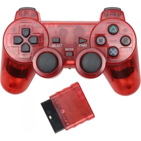 Resim Fsfyb Kablosuz Denetleyici Çift Şok Titreşim Doğru Kontrol Kablosuz Sony Ps2 Playstation 2.4g Gamepad Joystick Uzaktan Kumanda Saydam (Yurt Dışından) 