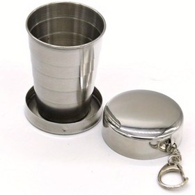 Resim 1 adet 75/150/250ml katlanabilir seyahat bardağı, yaratıcı geri çekilebilir taşınabilir çay seti ve diş fırçalama için mini bardak 