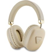 Resim Guess Lisanslı Pu Metal Üçgen Logolu Bluetooth 5.3 Kulak Üstü Kulaklık 