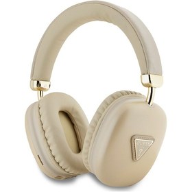 Resim Guess Lisanslı Pu Metal Üçgen Logolu Bluetooth 5.3 Kulak Üstü Kulaklık 