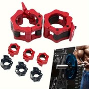 Resim 1 çift Barbell Kilitleri, Hızlı Çıkarma Barbell Kilidi Toka, Dambıl Bar Klipsi, Ağırlık Plakaları Yaka Klipsleri (2.5cm/0.98in, 2.8cm/1.1in, 3.0cm/1.18in, 5.0cm/1.96in) 