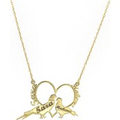 Resim Midyat Nurtaş Gümüş 201021784 Romantik Aşk Kuşları İsimli Kolye 