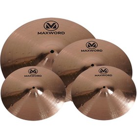 Resim Maxword MY-40 PRO B8 Cymbal Bateri Zil Seti ( 2x14" Hi Hat 16" ve 18" Crash/Ride) 