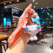 Resim Baijiafu2 Yeni Çizgi Film Animasyon Stitch Serisi Yumuşak Kauçuk Anahtarlık Bebek Çantası Kolye Anahtarlık Küçük Hediye (Yurt Dışından) 
