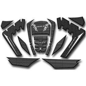 Resim Honda Forza 250 Tank Pad Seti Karbon Beyaz 