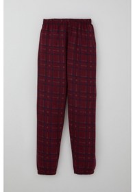 Resim Breeze Erkek Çocuk Pijama Takımı Ekose Desenli 9-12 Yaş, Vişne Çürüğü Vişne Çürüğü 