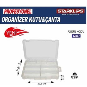 Resim Plastik Bölmeli Çanta Organizer 6 Bölme 