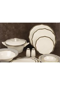 Resim Mikasa Moor Bellini Black 74 Parça Yemek Takımı 12 Kişilik 