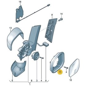 Resim Dikiz Ayna Cercevesi Sag Caddy 202016- 504591392 