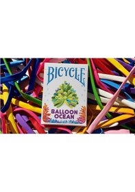 Resim Bicycle Balloon Ocean Oyun Kağıdı Kartı İskambil Kartları Destesi 