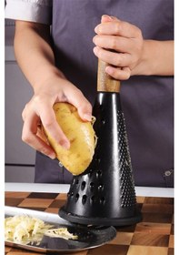 Resim Valletta Nicoya 3 Yönlü Paslanmaz Çelik Rende Siyah 