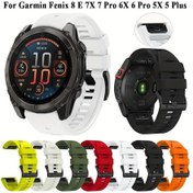 Resim Sunshine022 Garmin Quickfit 22mm Beyaz Silikon Akıllı Saat Kayışı Fitness Bileklik 
