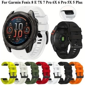 Resim Sunshine022 Garmin Quickfit 22mm Beyaz Silikon Akıllı Saat Kayışı Fitness Bileklik 