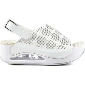 Resim Muya Jambe 34221-019 Air-max Taban Kadın Sandalet Beyaz 36-40 001 