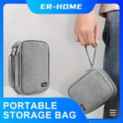 Resim Mobil Sabit Disk Çantası 6.35 Cm Mobil Sabit Disk Koruyucu Kılıf Taşınabilir Depolama Sabit Disk Çantası Şarj Hazinesi Çantası 