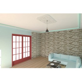 Resim MOTİFPİYER Motifpiyer Lamba Tavan Göbeği-54-dikdörtgen-oval-56x96cm-2adet 