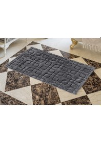 Resim Cotton Box Pamuklu Paspas Fila Koyu Gri 60x100 Koyu Gri 