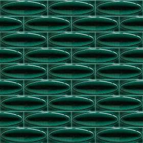 Resim Armada Çini 7x21 Cm Elips Yeşil Çini Seramik 