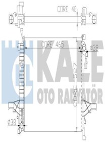 Resim KALE 375200 Su Radyatoru Brazing (VOLVO XC90 2.5T D5 T6 03-14 (AT) (AC/NAC) 31293550 (WK687995) 