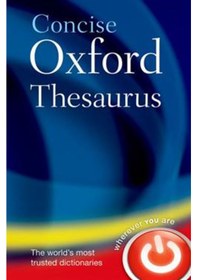 Resim Concise Oxford Thesaurus 9780199215133 