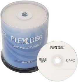 Resim DVD-R 4.7GB 16x Logo Markalı Kaydedilebilir Medya Diski - 100 Disk Mili (FFP) 632-815-BX 