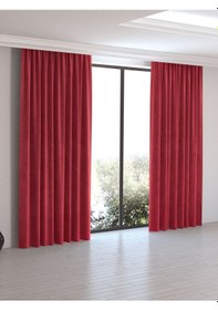 Resim Home Daily Series Kırmızı Ada Fon Perde Gelincik 