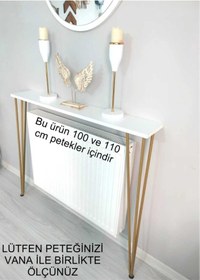 Resim TALAŞTOZUM Beyaz Raf -dresuar Gold Ayak 120cm ( 100 Ve 110 Petek Için) 