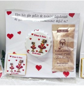 Resim Bebek Şekeri Abla Kardeş Çikolata Kahve Ve Açacak Hatıra 30 Adet 