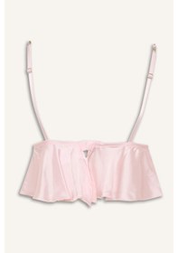 Resim Defacto Regular Fıt Askılı Saten Pijama Üst G1175ax26sppn648 Pembe-pn648 