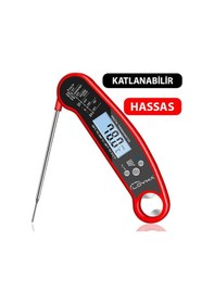 Resim Katlanabilir Problu Mutfak Termometresi kalibre Edilebi 